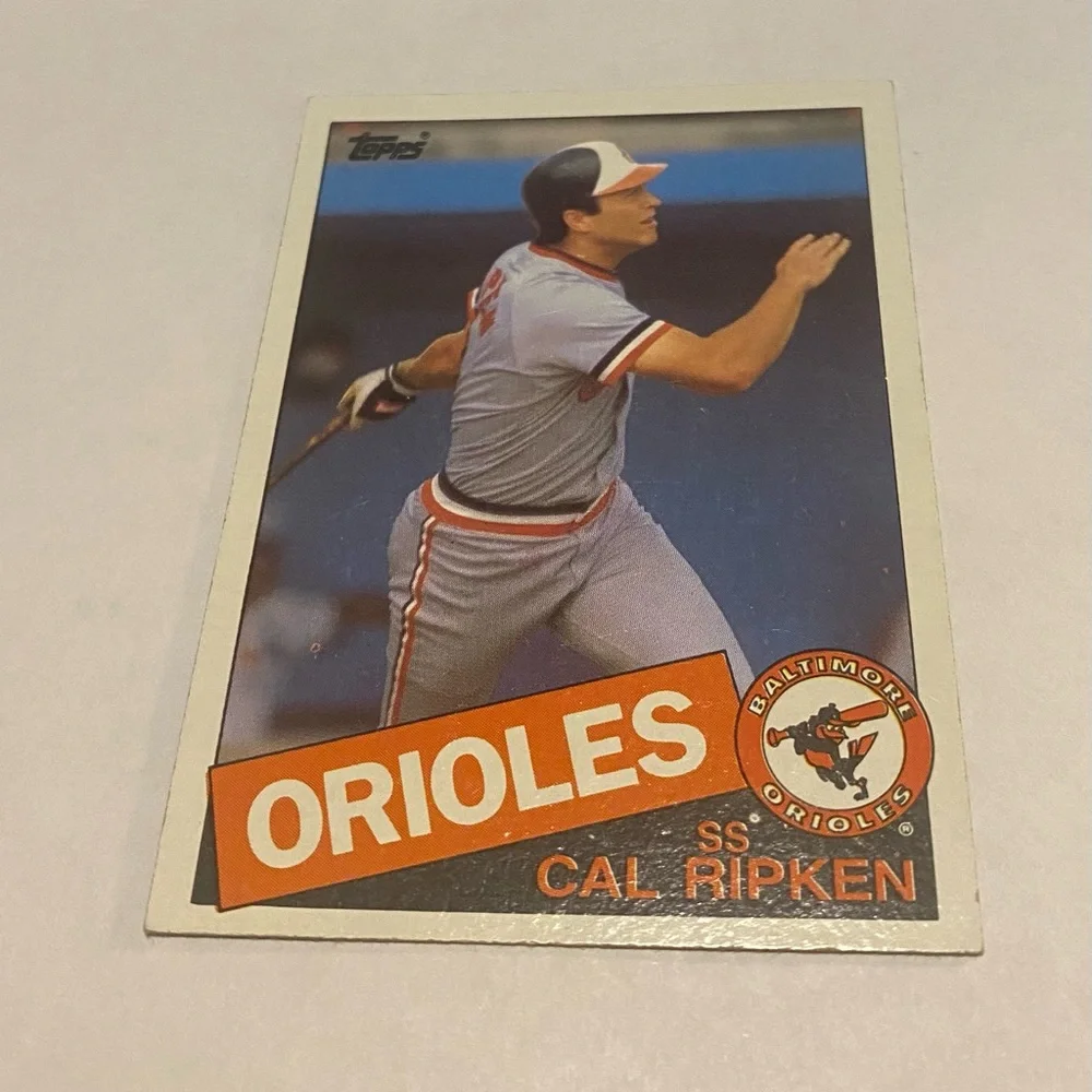 Cal Ripken 1985 Topps Baseball Card Baltimore Orioles Vintage Collectible # 30